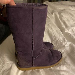 Tall ugg boots purple